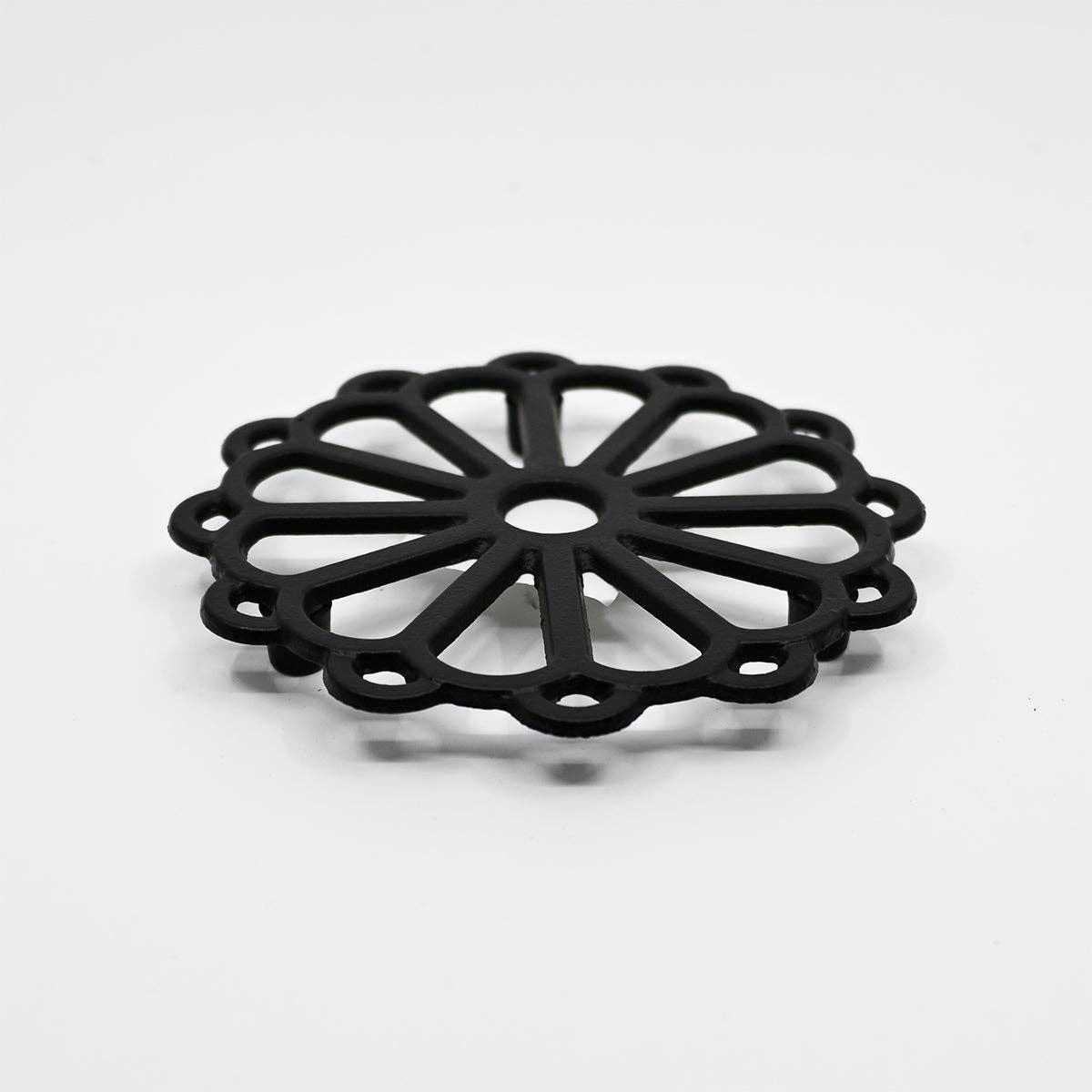 Teapot Trivet Stand 5.3"D Cast Iron