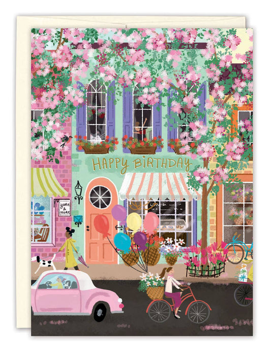 Greeting Card - Street Scene Birthday Card