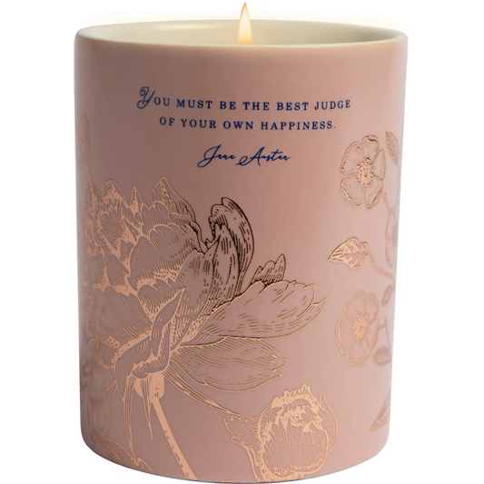 Scented Candle - Ceramic Jane Austen "Be the Best Judge" 8.5 oz
