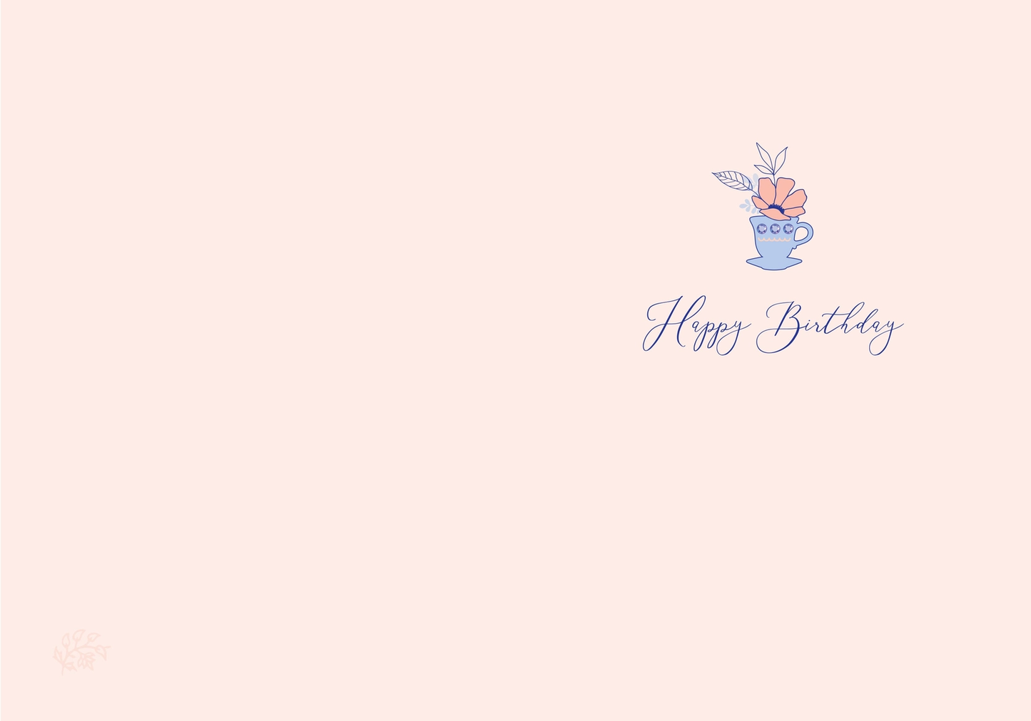 Greeting Card -Jane Austen Tea Party Birthday Embellished