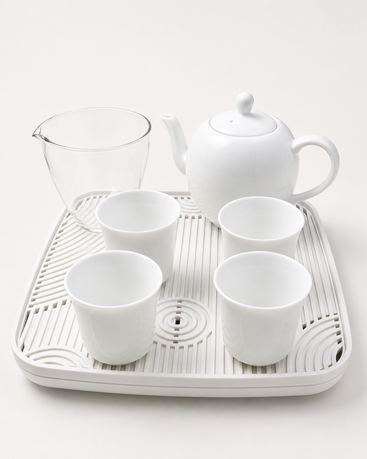 Tea Set - White Porcelain Gongfu Tea Service Set
