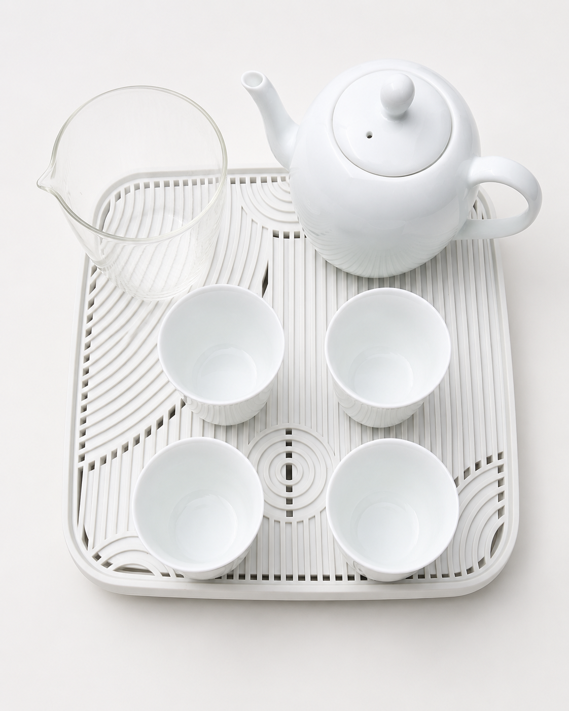 Tea Set - White Porcelain Gongfu Tea Service Set