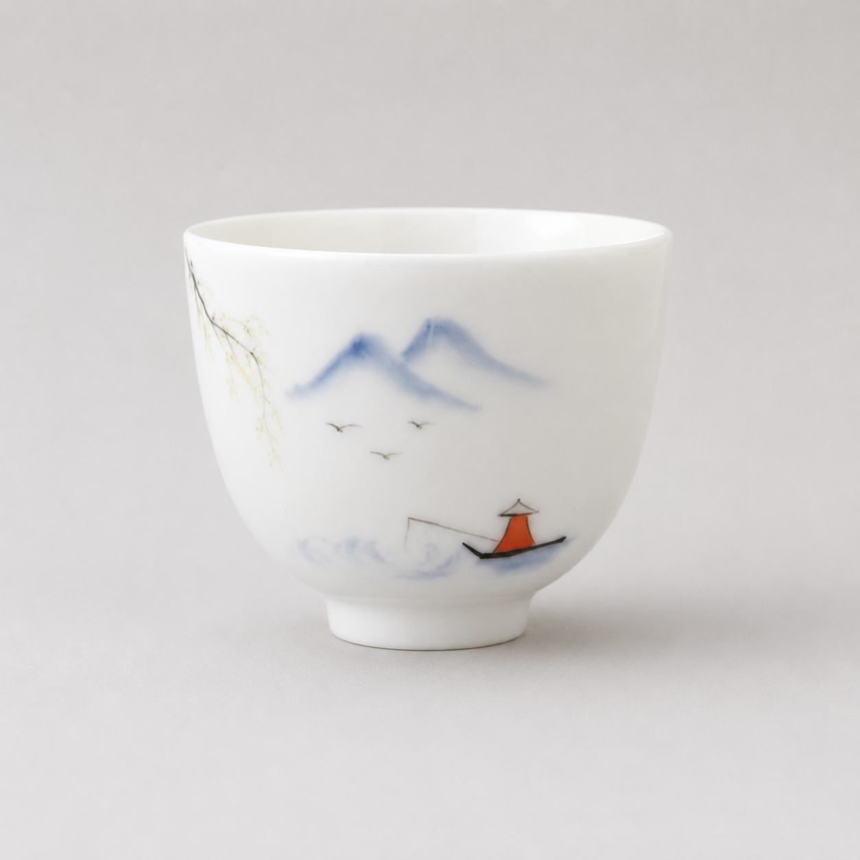 Tea Cup - Hand-Painted Ceramic (4 oz)