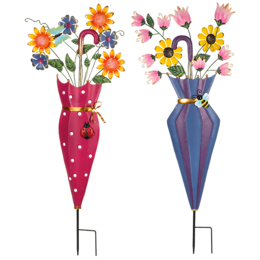 Decor - Spring Time Blooms Umbrella Plant Stakes