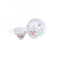 Teacup and Saucer Set - Spring Meadow Collection