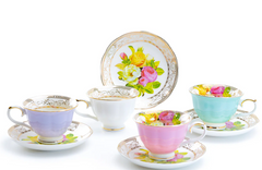 Tea Set - Rose Bouquet Demi Cup & Saucer
