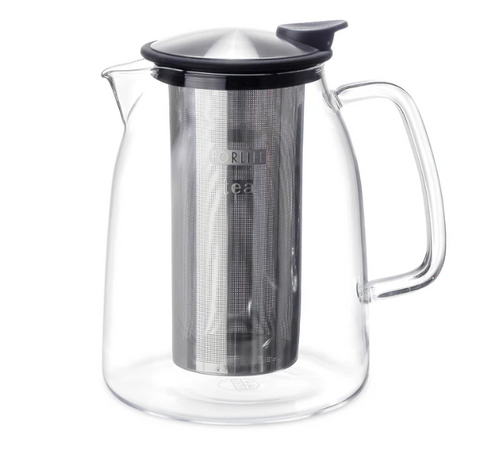 Brew In Tea Maker-Flask Glass Tea Maker 68 oz