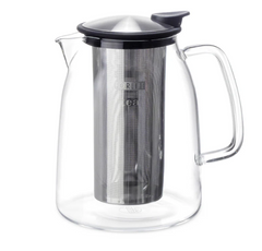 Brew In Tea Maker-Flask Glass Tea Maker 68 oz