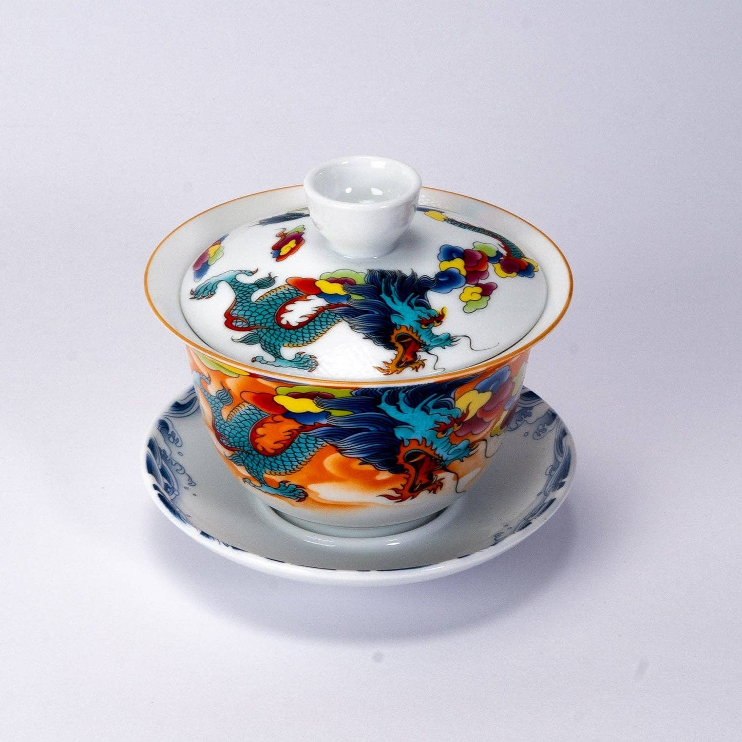 Gaiwan - Tea Brewing Cup with Lid – Oriental Dragon 5oz (150ml)