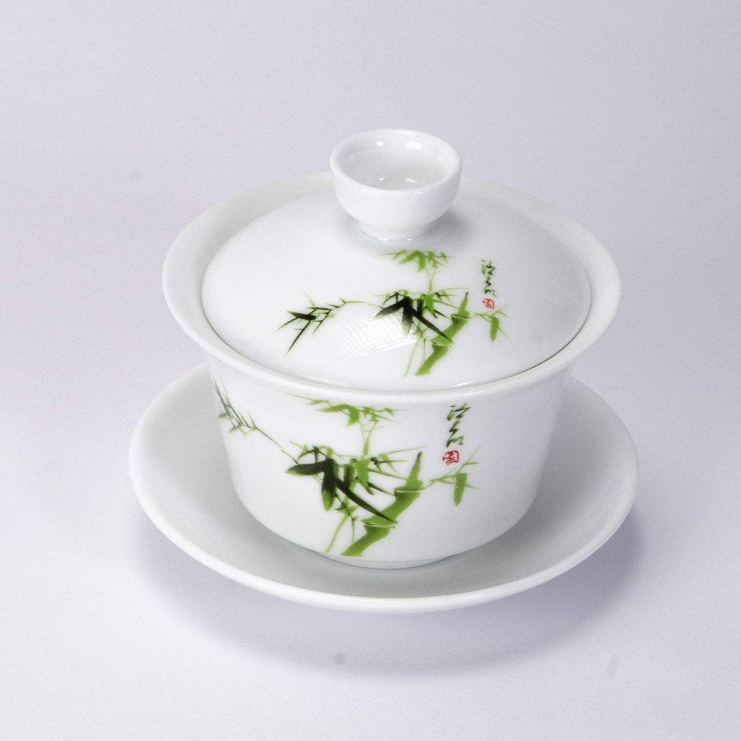 Gaiwan - Tea Brewing Cup with Lid Bamboo 5oz (150ml)