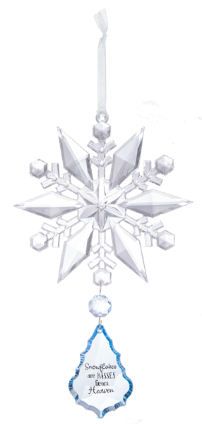 Ornament - Kisses from Heaven Crystal Snowflake