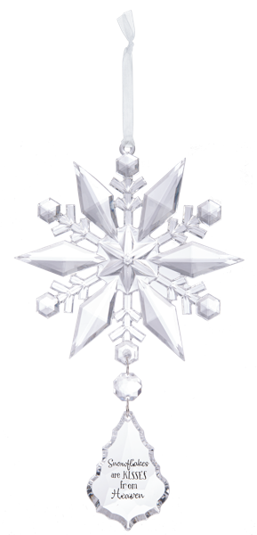 Ornament - Kisses from Heaven Crystal Snowflake