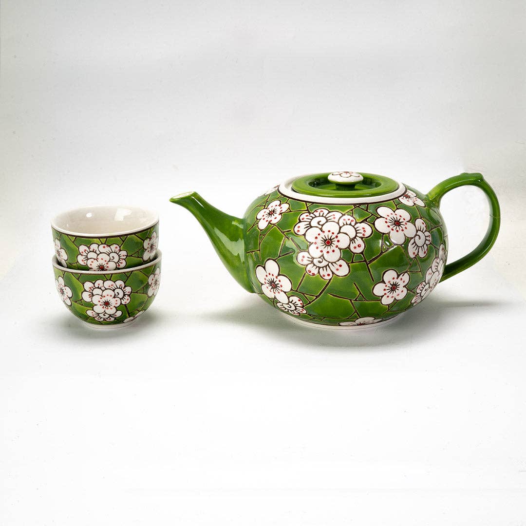 Teaset - Ume Plum Blossoms Green Tea Set 26oz