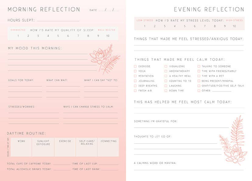 Journal - Calm: A Day and Night Reflection