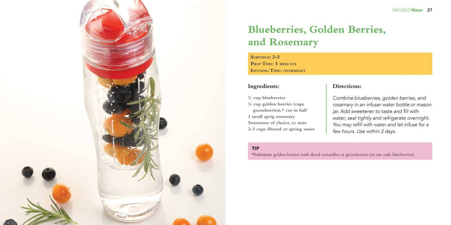 Book - Infused Water by Dalila Tarhuni