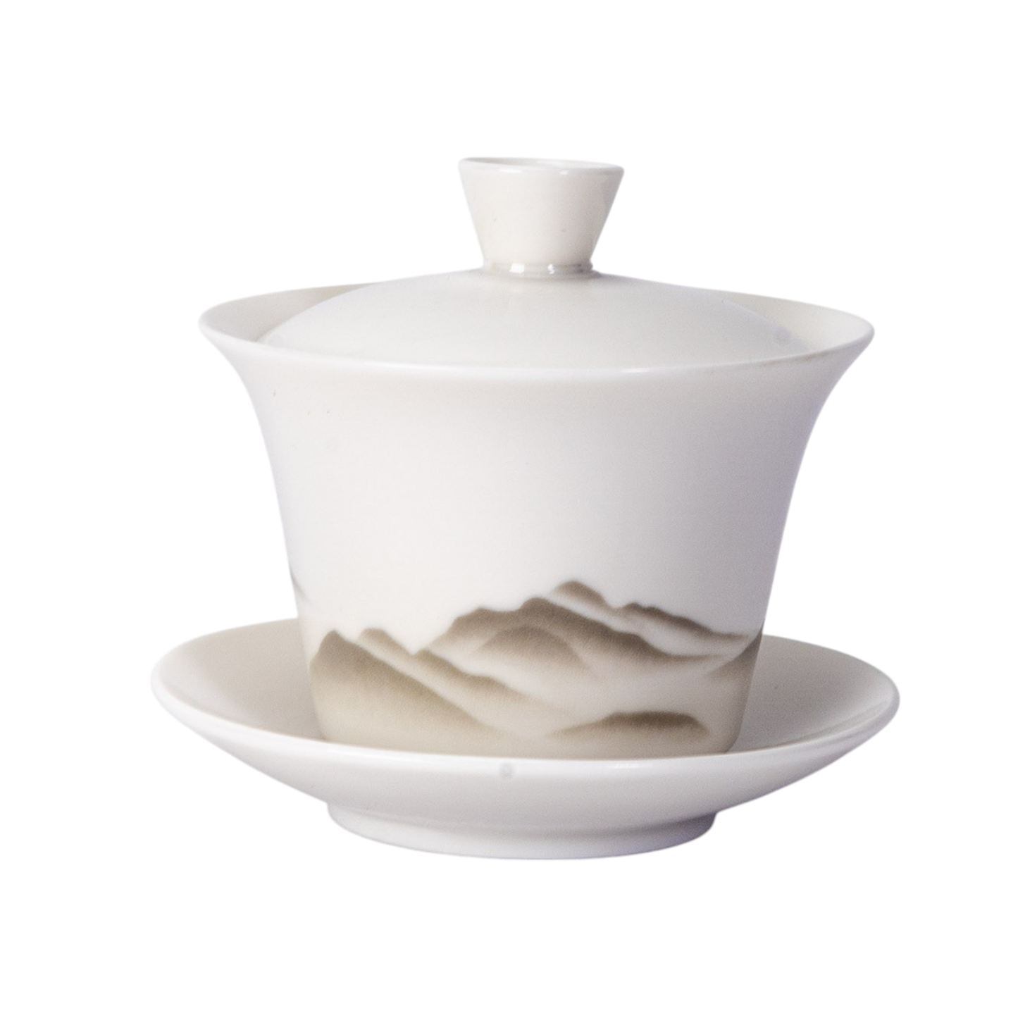 Gaiwan -  Tea Brewing Cup with Lid Quiet Peaks 6.7oz