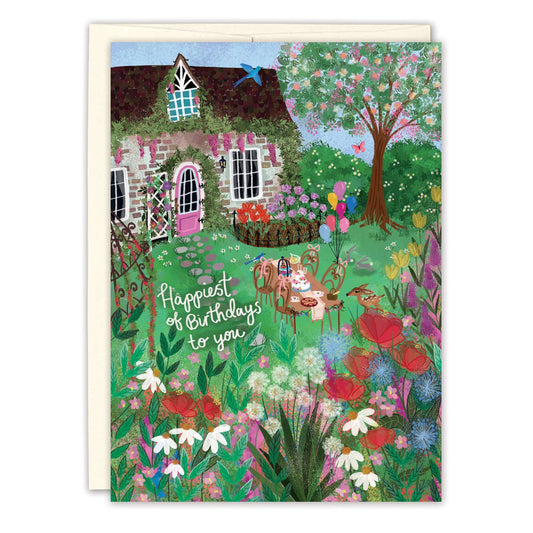 Greeting Card - Garden Party Birthday