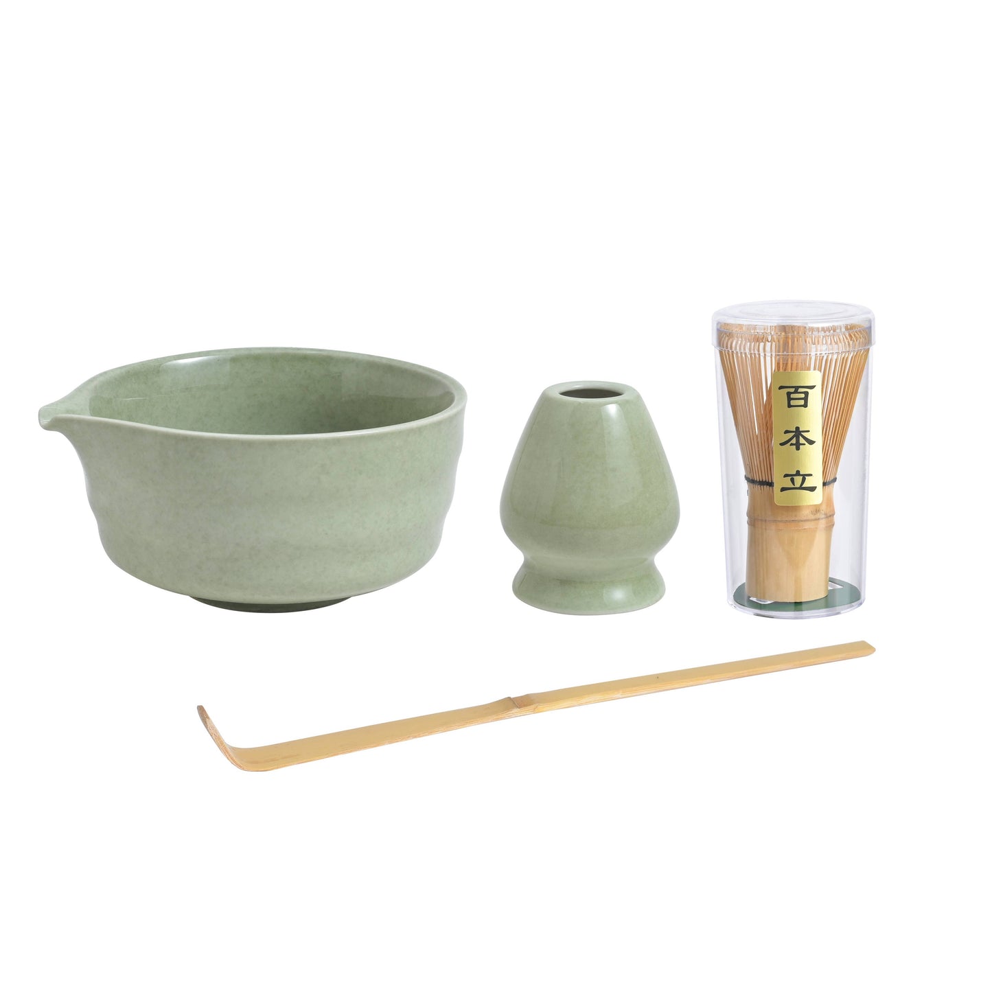Matcha Tea Set -Bowl, Whisk, Spoon and Stand