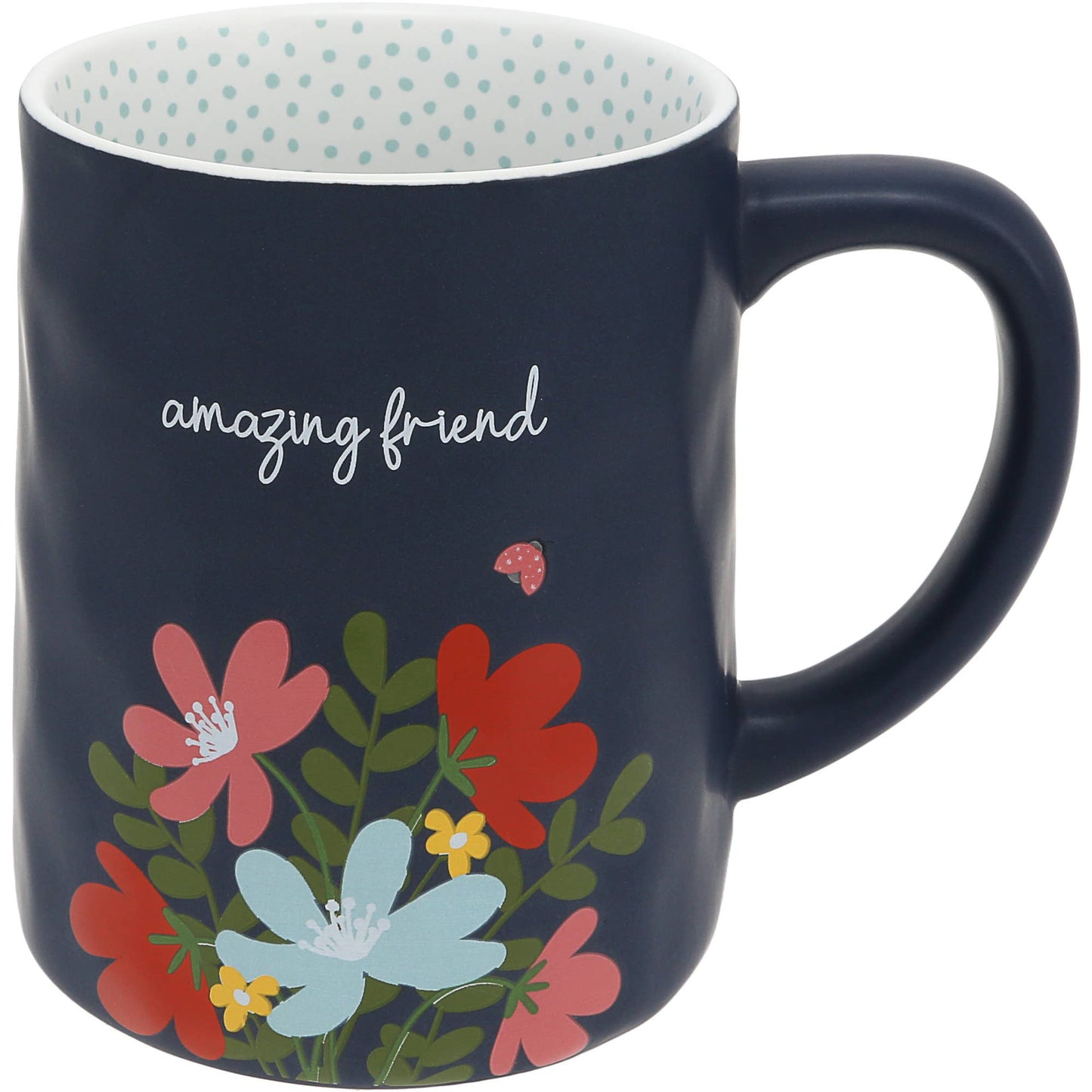 Mug - Amazing Friend Floral Stoneware – 17 oz