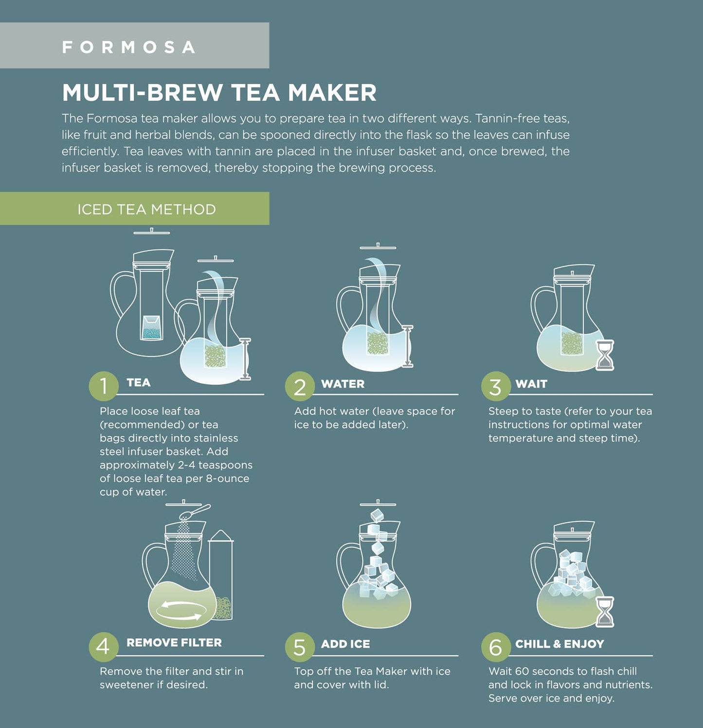 Teapot & Kettle -  All in One Beverage Maker Glass (51 oz)