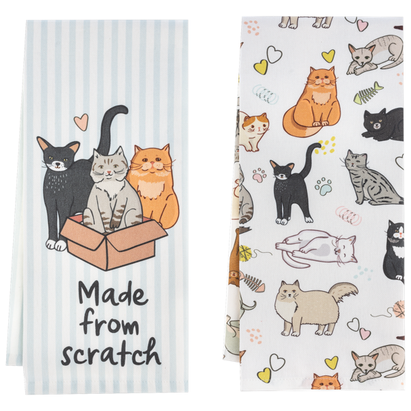Tea Towel - Cozy Cats