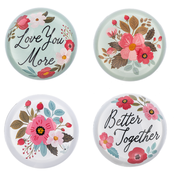 Paperweight  -  Love in Bloom Glass