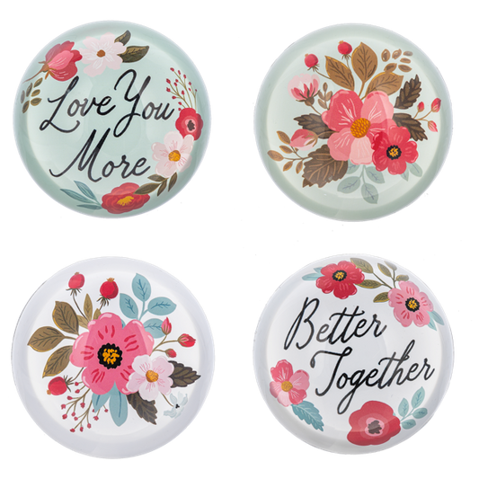 Paperweight  -  Love in Bloom Glass