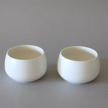 Tea Set - Kyusu  Side-Handle Ceramic Pot with Two Cups