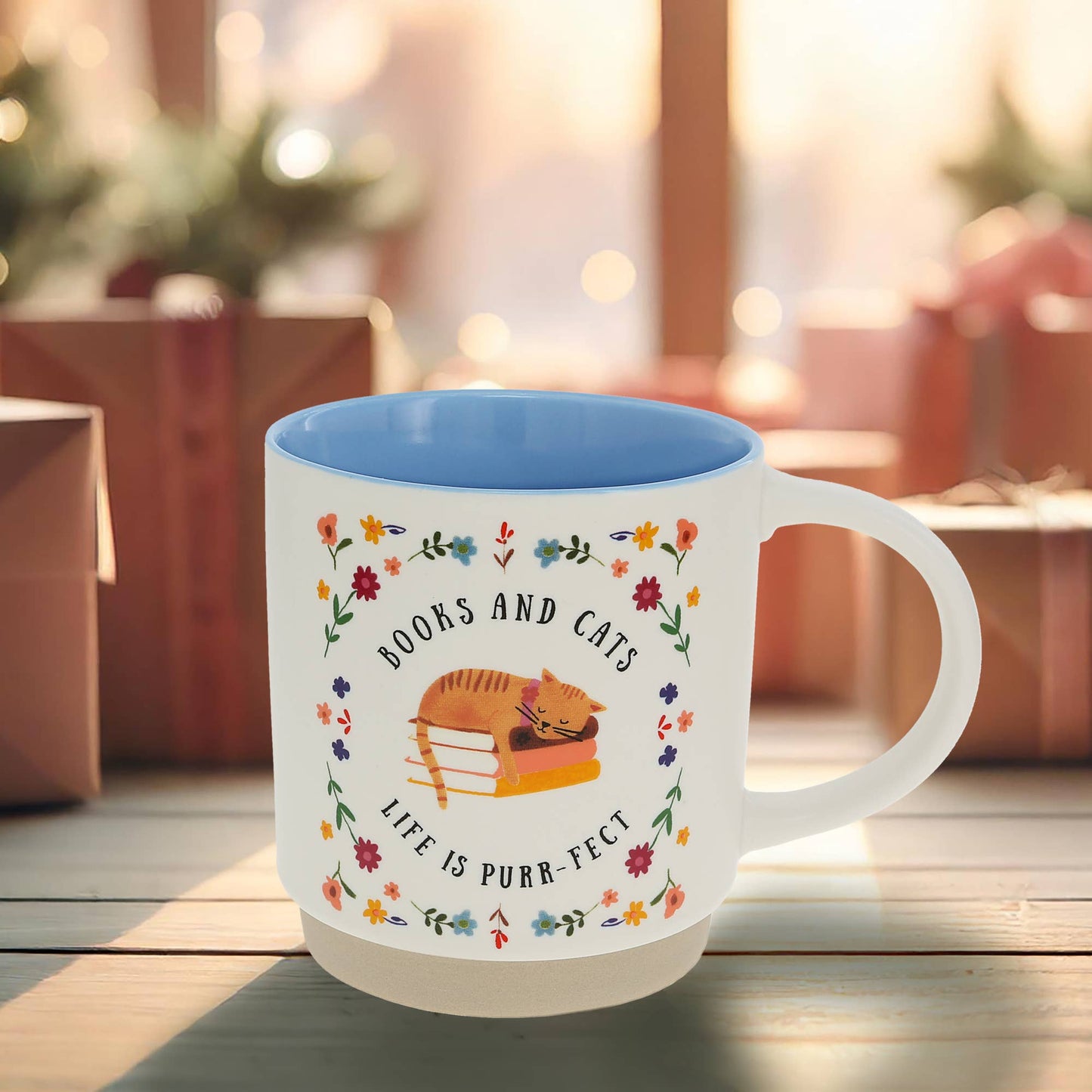 Mug - Books & Cats - 18 oz