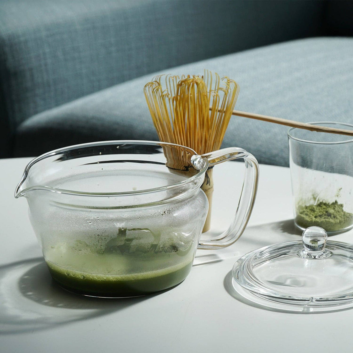 Matcha Set - Zen Glass Teapot, Bamboo Whisk & Matcha Scoop