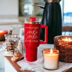 Mugs - Mom Needs A Silent Night Holiday Red Tumbler-40oz