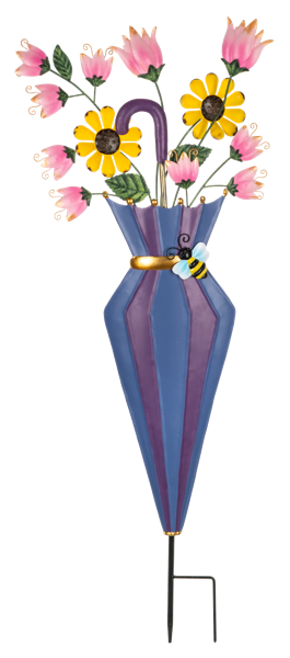 Decor - Spring Time Blooms Umbrella Plant Stakes