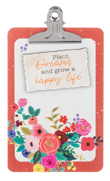 Decor - Blooming Encouragement Clipboard Plaques