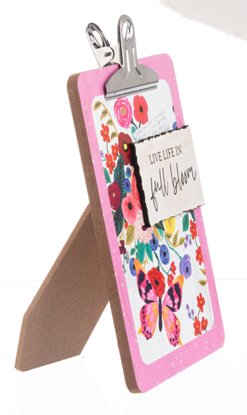 Decor - Blooming Encouragement Clipboard Plaques