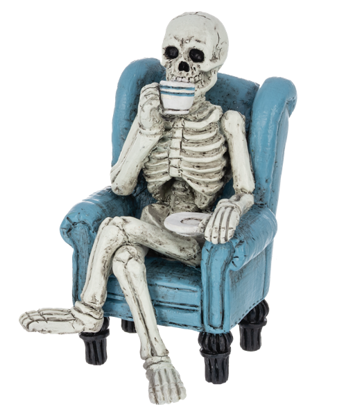 Decor - Lazy Bones Skeleton Figurines