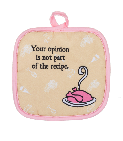 Kitchen Talk Oven Mitt & Pot Holder