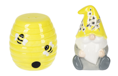 Salt and Pepper Shaker - Life is Sweet Bee Gnome