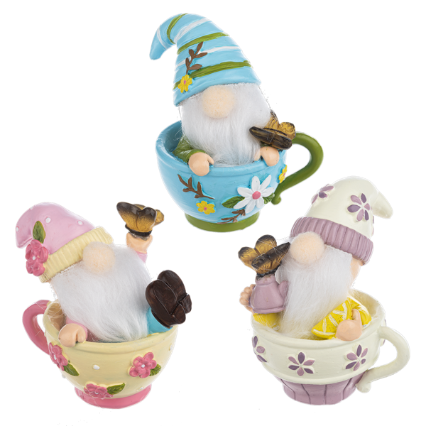 Shelf Sitter - Tea Cup Gnome