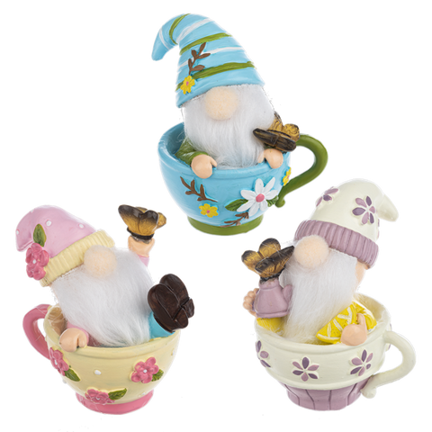 Shelf Sitter - Tea Cup Gnome