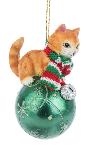 Ornament -  Meowy & Bright Christmas Cat
