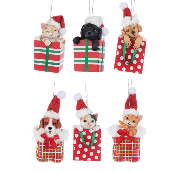 Ornament - Comfy & Cozy Festive Cats & Dogs
