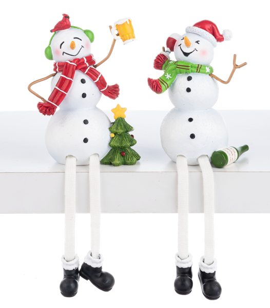 Shelf Sitter - Tipsy Snowmen