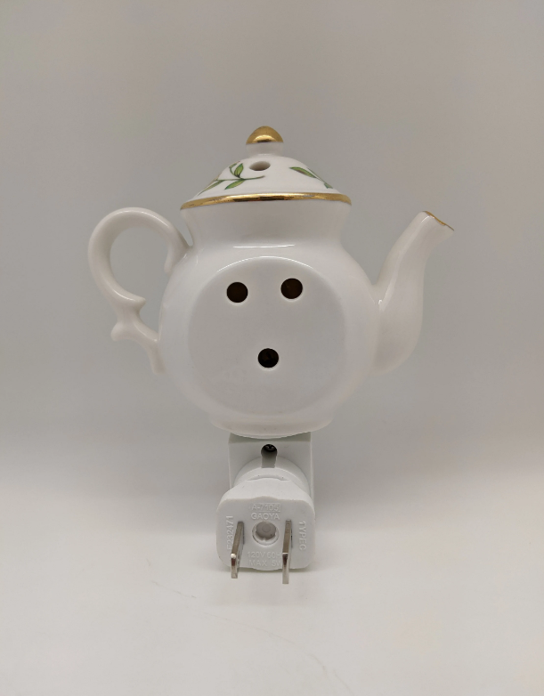 Night Light -Porcelain 14K Dragonfly Teapot - 4"
