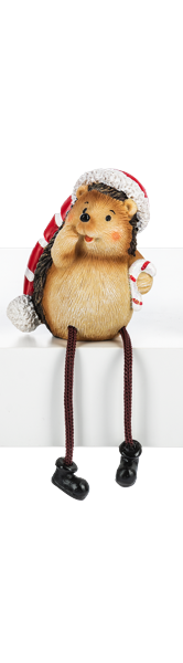 Shelf Sitter - Candy Cane Hedgehog