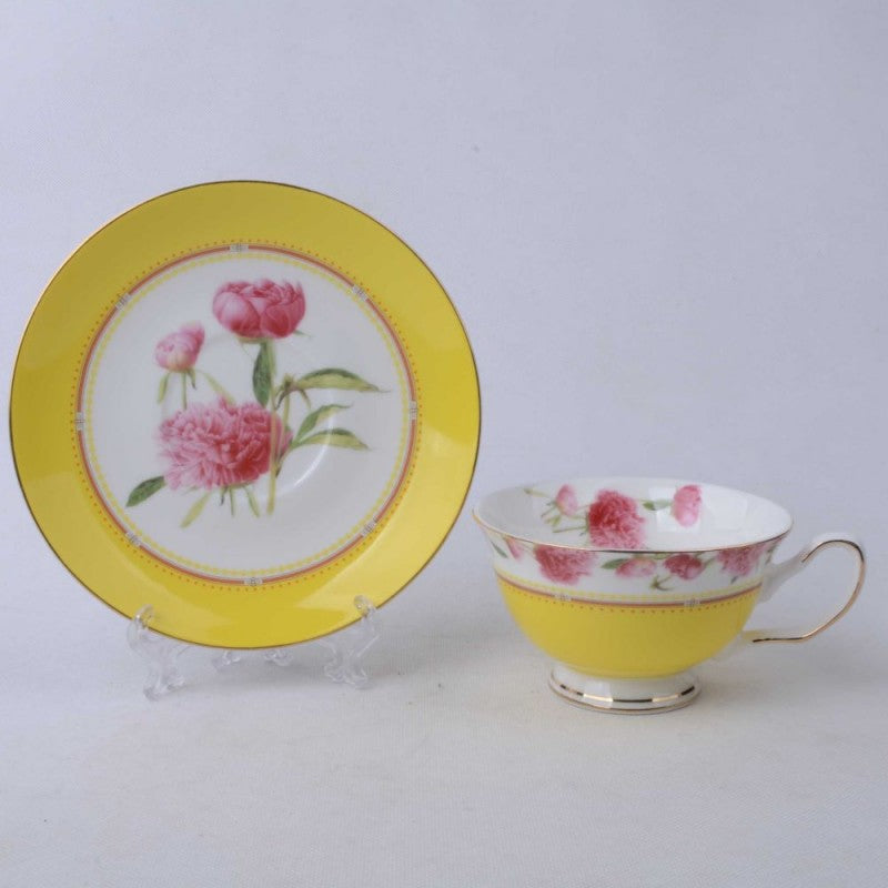 Tea Cup and Saucer Set - Hydrangea 8oz – Point Loma Tea