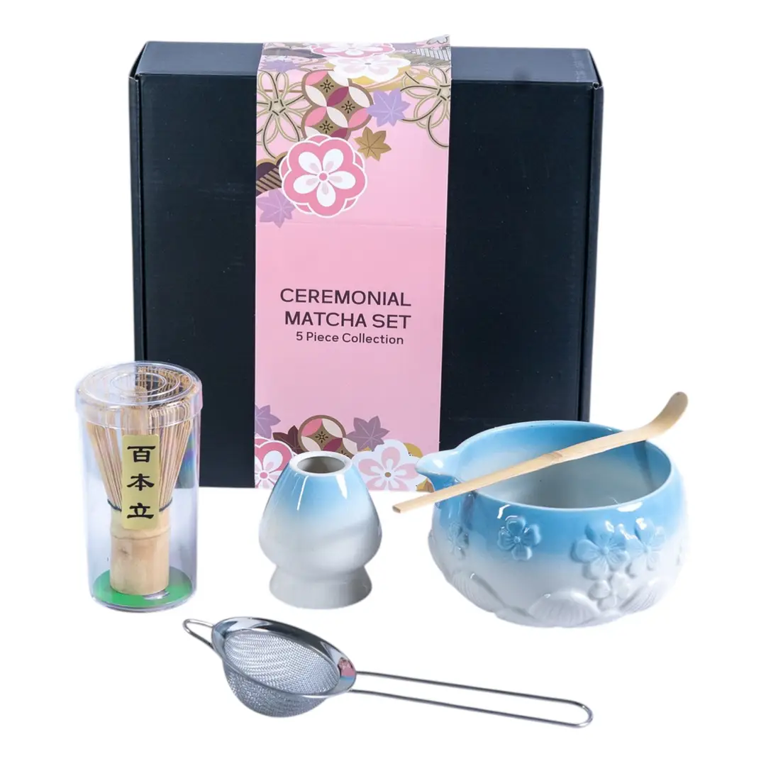 Matcha Tea Set - Sakura 5 Piece