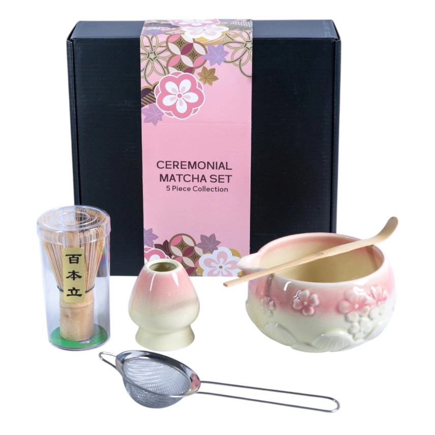 Matcha Tea Set - Sakura 5 Piece