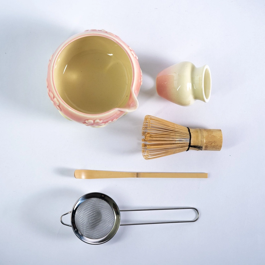 Matcha Tea Set - Sakura 5 Piece