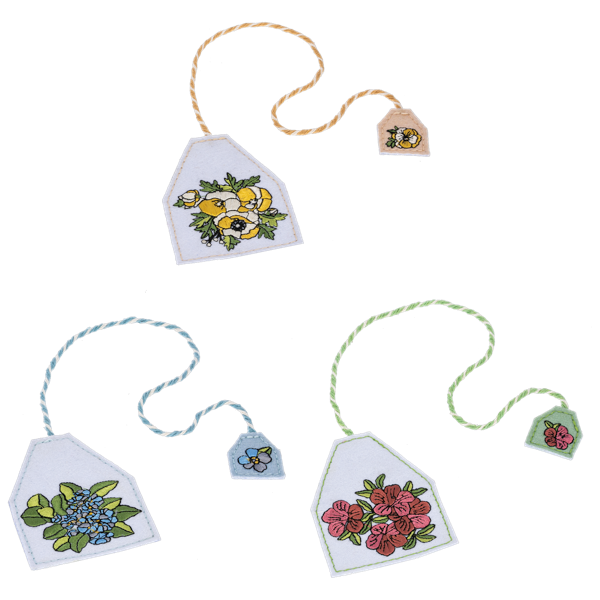 Bookmark - Floral With Cord and Tassel