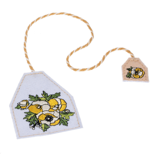 Bookmark - Floral With Cord and Tassel